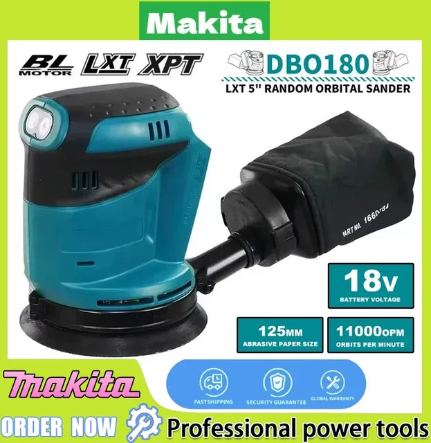 Makita DBO180Z 18 V bürstenloser Akku-Exzenterschleifer für Holzbearbeitung und Polieren - Bild 1