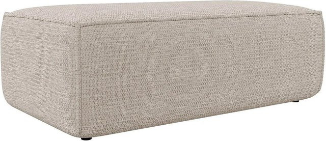 Vente-unique Sitzhocker Amelia in Beige aus Strukturstoff, Breite: 102 cm - Bild 1