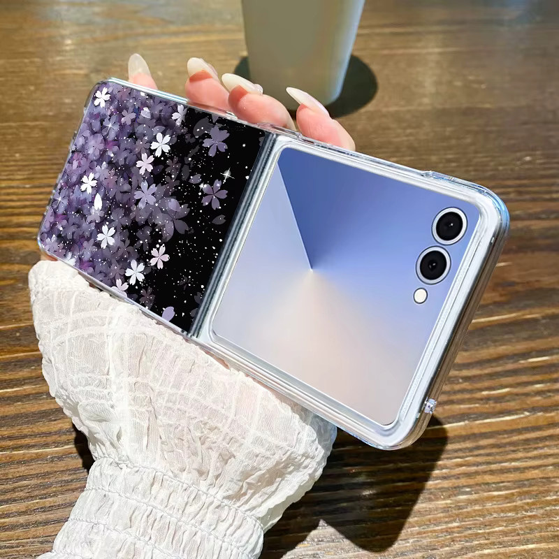 Kirschblüten-Handyhülle für Samsung Galaxy Z Flip7 Flip6 Flip5 Flip4 Flip3 aus hartem PC in Multicolour - Bild 3