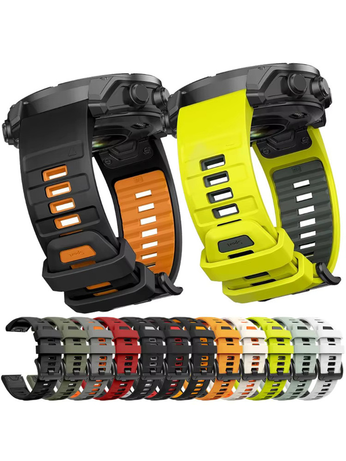 QuickFit Uhrenarmband Silikon, zweifarbig, 26 mm, 22 mm, Garmin - Bild 6