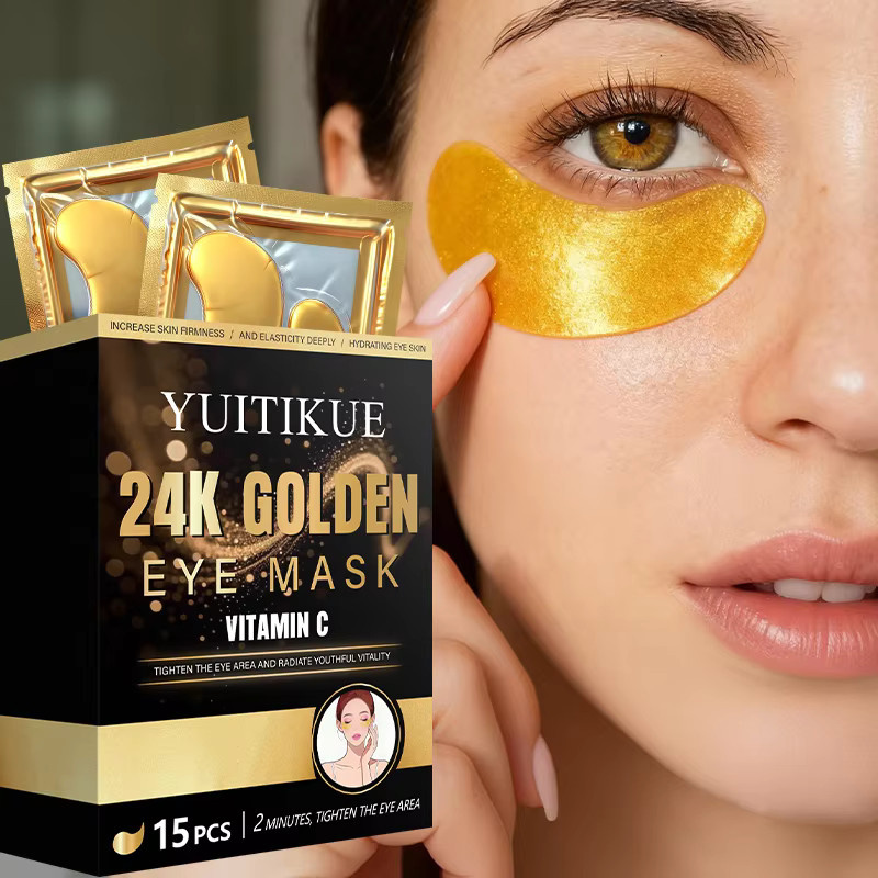 YUITIKUE 24K Gold Augenmaske mit Vitamin C, 15 Stück, Unisex - Bild 2