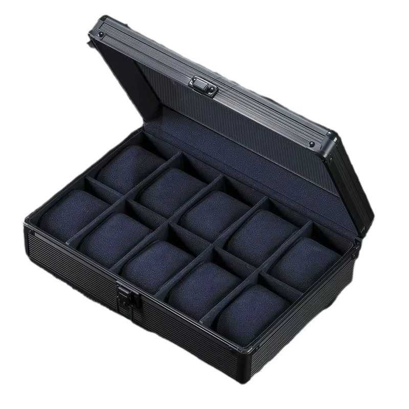 UOSU Uhrenaufbewahrungsbox, Aluminiumlegierung, Gold, Unisex - Bild 3