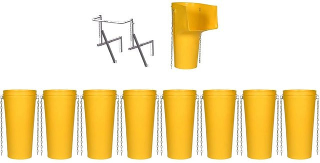 Haemmerlin Bauschuttrutschen-Set Gelb, 10-teilig - Bild 1