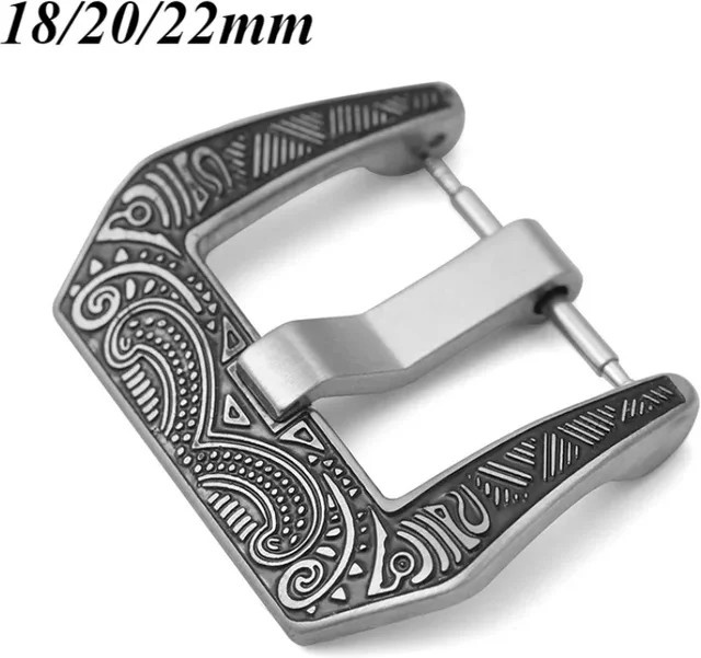 FancyWrist Uhrenarmband-Verschluss, Edelstahl, Silber, Vintage, Unisex - Bild 1