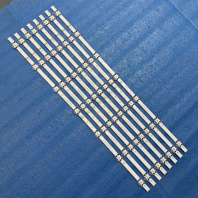 8er Set LED TV Backlight Streifen in Weiß für LG Modelle 65NANO0816NA, 65NANO906NA, 65NANO796NE, 65NANO756PA, 65NANO75UP, 65NANO75UPA, SSC_Y21 SLIM TRIDENT_65NANO75 - Bild 1