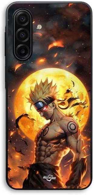 Samsung Galaxy A17 Hülle Maniacase Naruto Mond Design in Schwarz und Multicolour - Bild 1