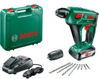 Bosch Home and Garden Uneo Maxx SDS-Quick-Akku-Bohrhammer 18V mit 2,5 Ah Akku und Zubehör im Koffer - Bild 1