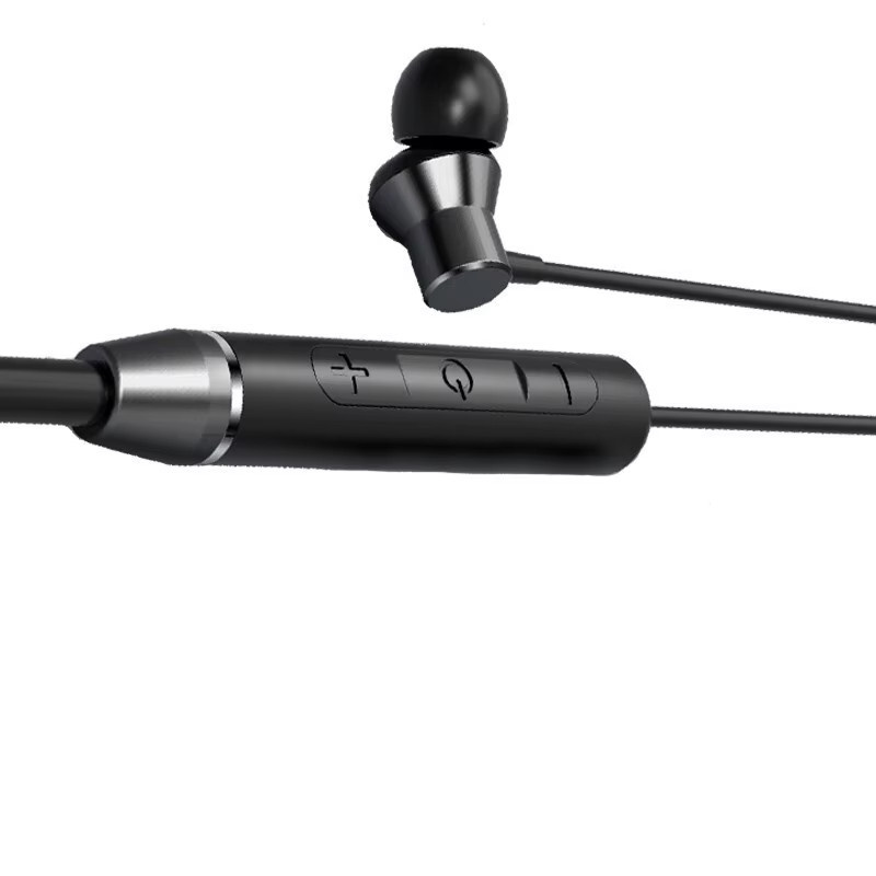 Kabelloses Bluetooth Sport-Headset mit Nackenbügel in Schwarz - Bild 3