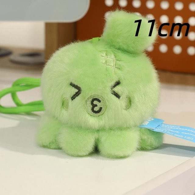 Yiran toy Meeresbewohner Plüschtiere, Oktopus Fruchtkrabbe Garnele, Grün - Bild 1