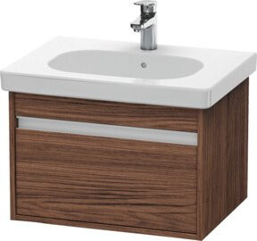Duravit Waschtischunterschrank Ketho in Nussbaum dunkel mit 1 Auszug, wandhängend, B: 60 cm, T: 45,5 cm, H: 41 cm - Bild 1