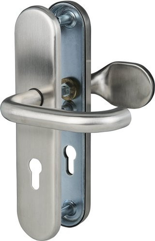 ALPERTEC Schutzbeschlag aus Edelstahl in Silber gebürstet - Bild 1