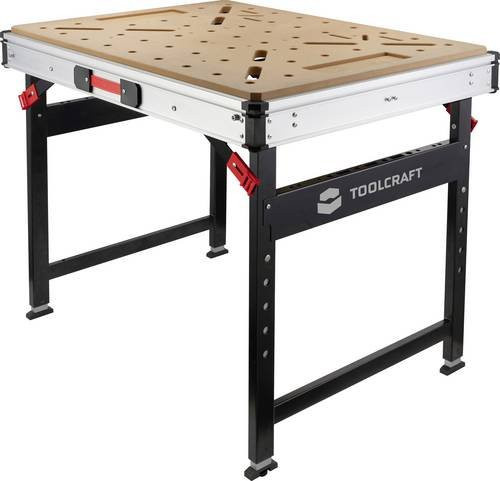 TOOLCRAFT Werkbank klappbar, Mehrfarbig, B/T/H: 100 x 100 x 75 cm - Bild 1