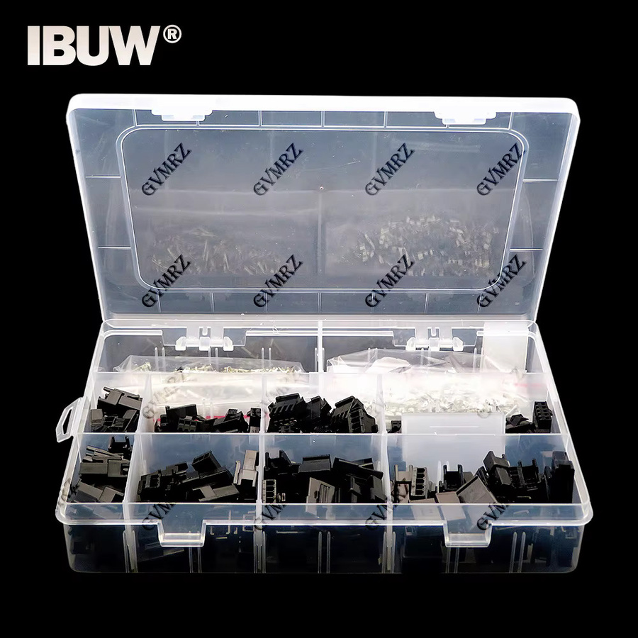 JST SM Stecker Set mit 520 Teilen in Schwarz, 2,54mm Pitch, Männliche und Weibliche Gehäuse sowie Crimp Terminals für 2, 3, 4 und 5 Pin - Bild 2