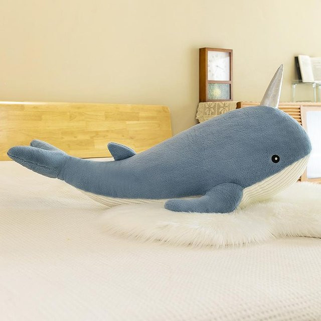 Hai-Kissen und Wal-Kissen Plüsch 40 cm - Bild 1