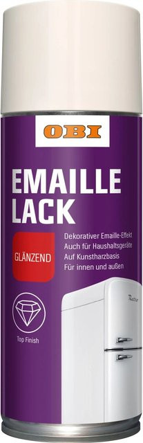 OBI Emaille Lack Spray Weiß glänzend 400 ml - Bild 1