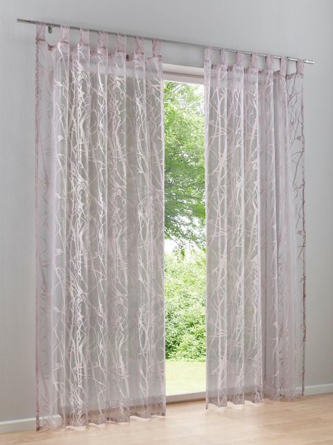Dekostore Heine Home Stoffpaneel transparent-lila aus Viskose und Polyester - Bild 1