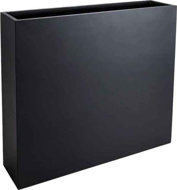 Vivanno Raumteiler Elemento Pflanzkübel aus Fiberglas in Anthrazit B/T/H: 117 x 30 x 100 cm - Bild 1