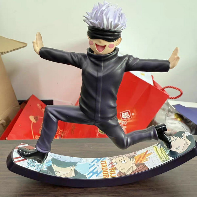 Bandai Jujutsu Kaisen Gojo Satoru Skateboard Shaker Modell GK Statue, Anime-Figur - Bild 1