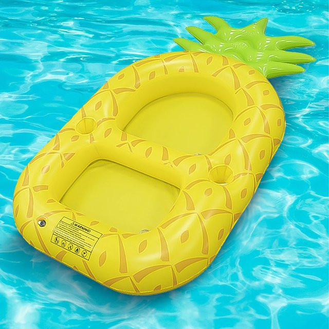 Ananas aufblasbare Spielzeuge Pool PVC Getränk Untersetzer Gelb - Bild 1