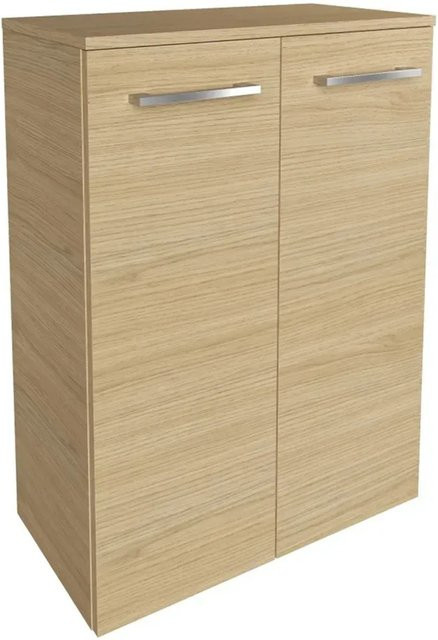 Fackelmann Doppel-Midischrank B.Style für das Badezimmer in Sandeiche, B/T/H: 60,2 x 32,0 x 82,6 cm - Bild 1