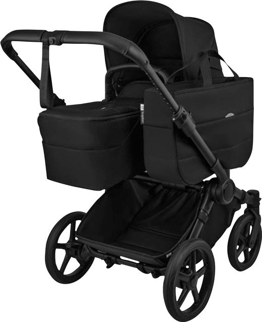 Bugaboo Donkey 6 Kombikinderwagen in Schwarz mit Sportsitz und Babywanne - Bild 1