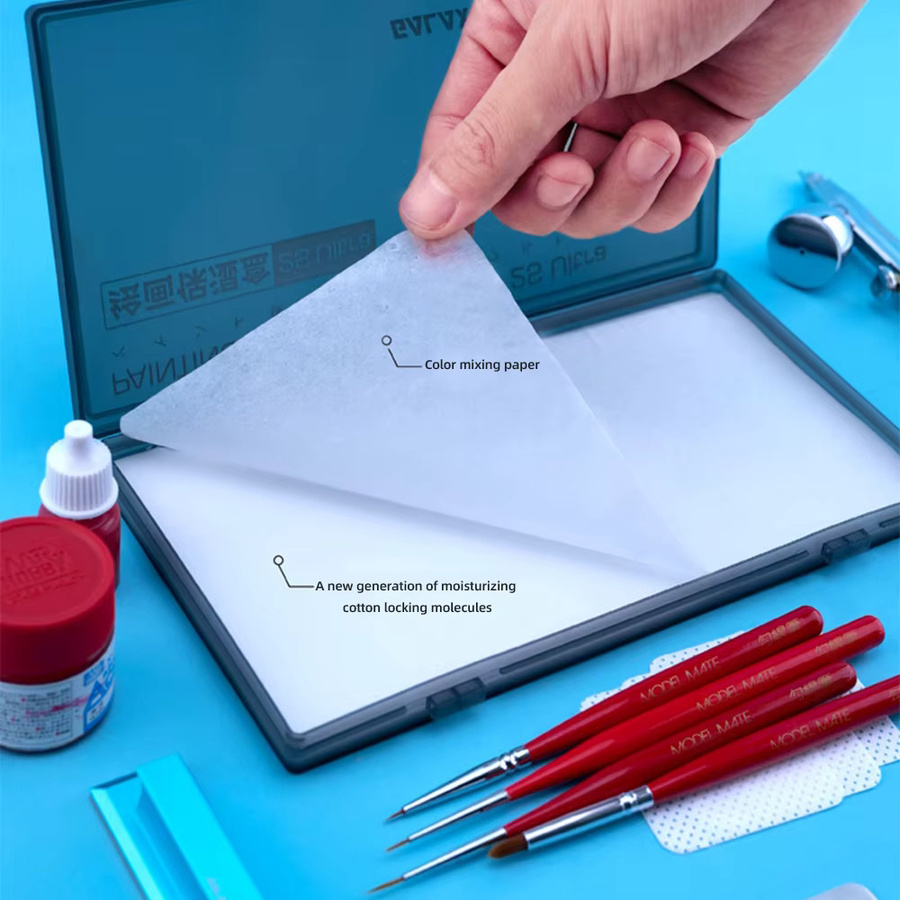 SANMERSEN Nasse Palette für Acrylmalerei, transparente Feuchtigkeit spendende Palette aus Kunststoff für DIY-Hobby und Handmalerei, Breite: 50,0 cm - Bild 3