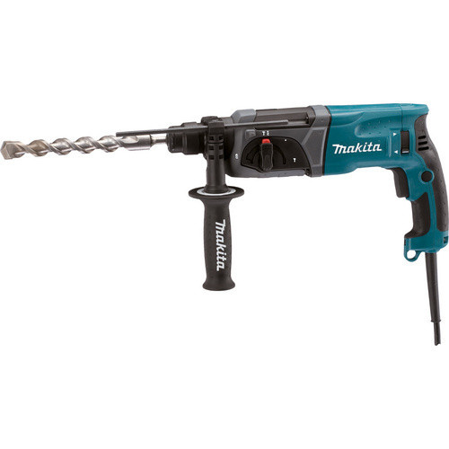 Makita SDS-Plus Bohrhammer HR2470 in Schwarz, Türkis und Blau mit 780 W und 2,4 Joule - Bild 2