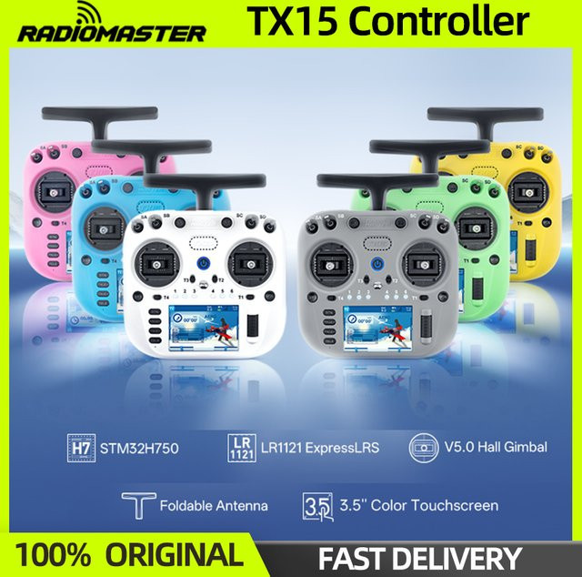 Radiomaster TX15 Funkfernsteuerung ELRS 2.4G 16-Kanal, mit 3,5 Zoll IPS Touchscreen V5.0 Hall Gimbals - Bild 1