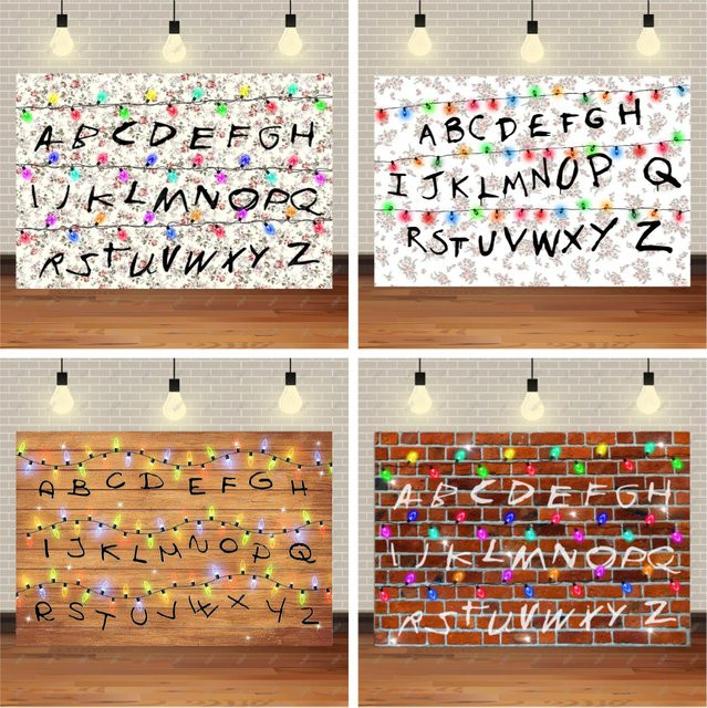 Bonvvie Vinyl Banner Party Dekoration mit Alphabet und Abstract Design in Multicolour - Bild 1