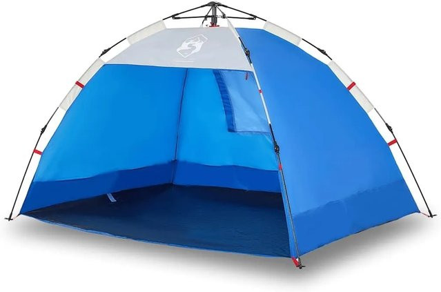Furnicato Strandzelt Azurblau B/T/H: 207 x 148 x 127 cm - Bild 1