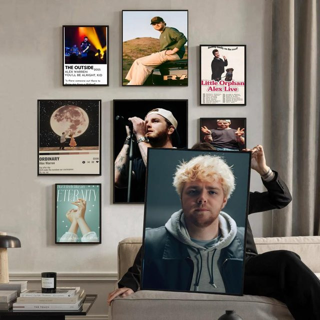 Alex Warren Fotodruck Poster als dekorative Wandkunst in Schwarz und Mehrfarbig - Bild 1