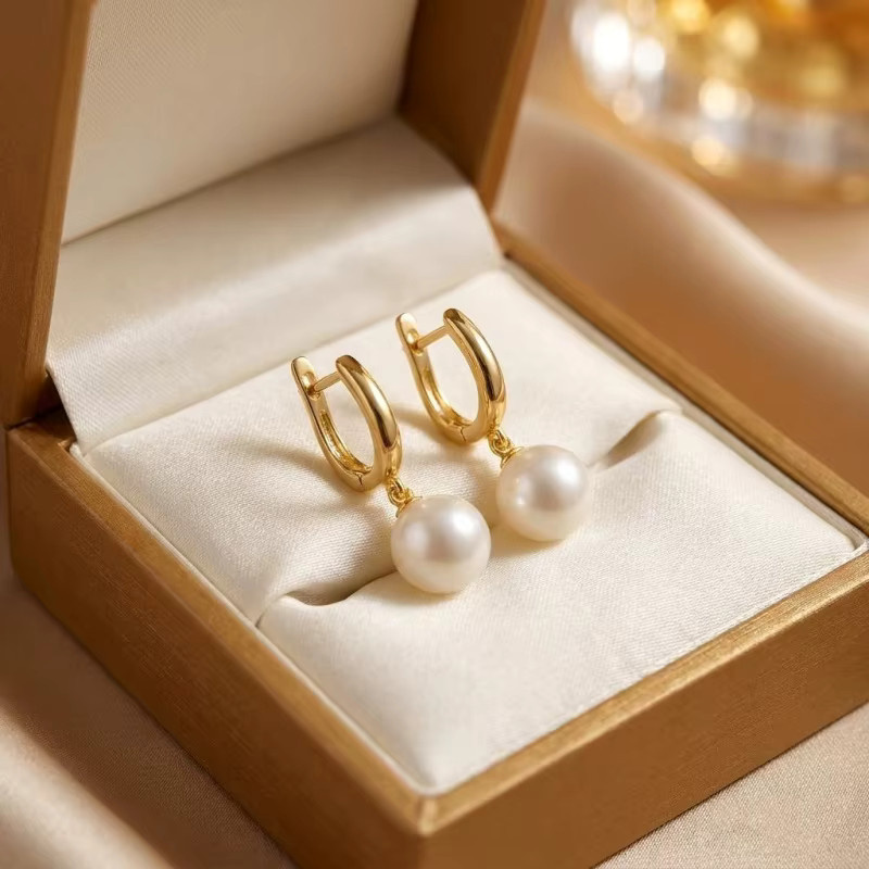 Somilia Creolen, 925 Silber, Perle, Damen - Bild 1