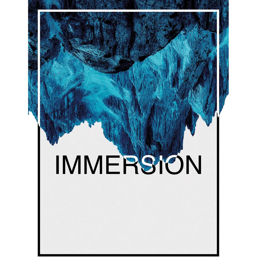 Komar Wandbild Immersion Blue Paper Poster, Breite: 30 cm, Höhe: 40 cm - Bild 2