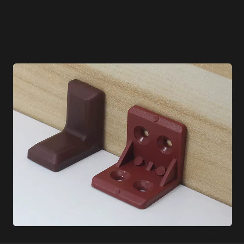 20 Stück Wincu Eckverbinder aus Kunststoff für Möbel und Laminat als rechtwinklige Stecker zur Wandhalterung - Bild 3