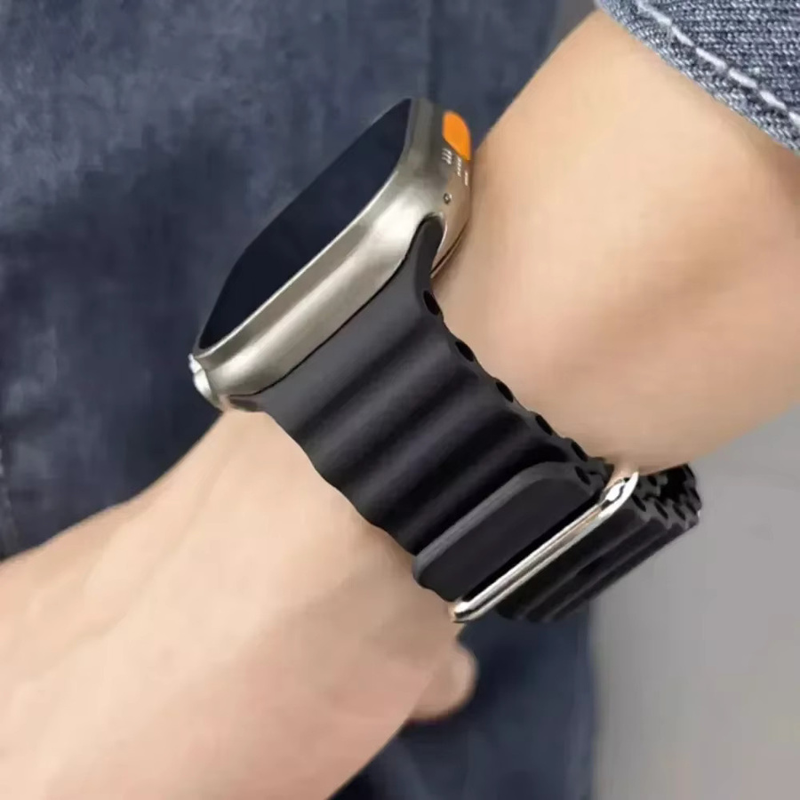 Hiyii Uhrenarmband Silikon, Schwarz, Unisex - Bild 1