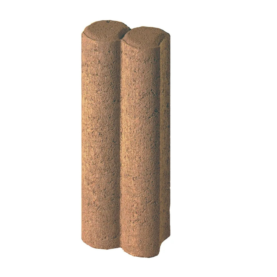 Rundpalisaden aus Beton in Braun, 2er-Set, B/T/H: 25 x 10 x 6 cm - Bild 2