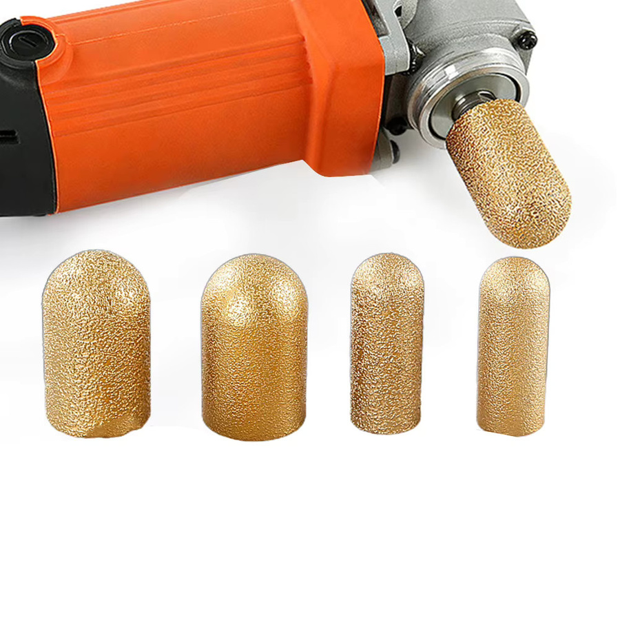 Vibratite Emery Schleifrad Fräser mit rundem Kopf in Gold für Quarzstein und Dressing - Bild 2