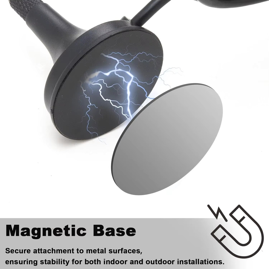 NOWEPOCH Omnidirektionale Saugnapfantenne 433 MHz mit 5 dBi, RG174 Kabel 3m, SMA-Stecker, Schwarz - Bild 2