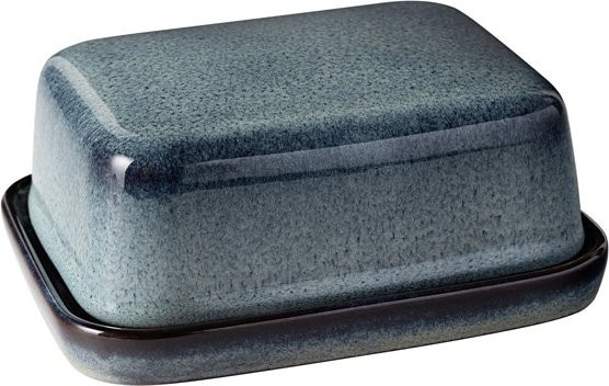 Villeroy & Boch like. Butterdose Lave grau aus Steinzeug B: 15 cm, T: 12 cm, H: 6,5 cm - Bild 1
