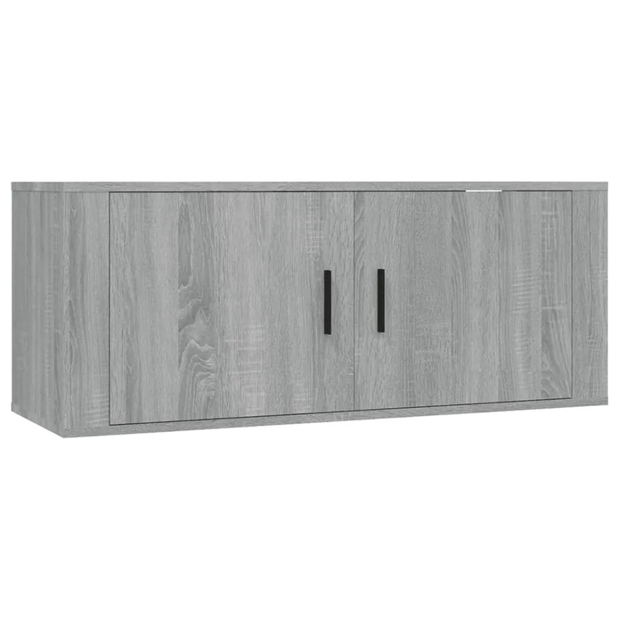 vidaXL TV-Wandschrank in Grau Sonoma, B/H/T: 100 x 34,5 x 40 cm - Bild 2