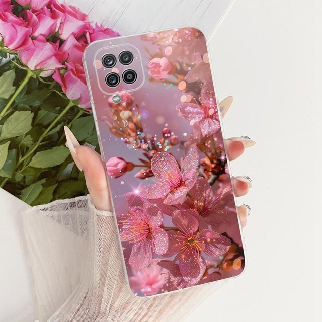 Samsung Galaxy A12 Handyhülle mit Schmetterlings-Design in Multicolour, weiche und dünne Schutzhülle für SM-A125F, Galaxy M12 und F12 - Bild 1