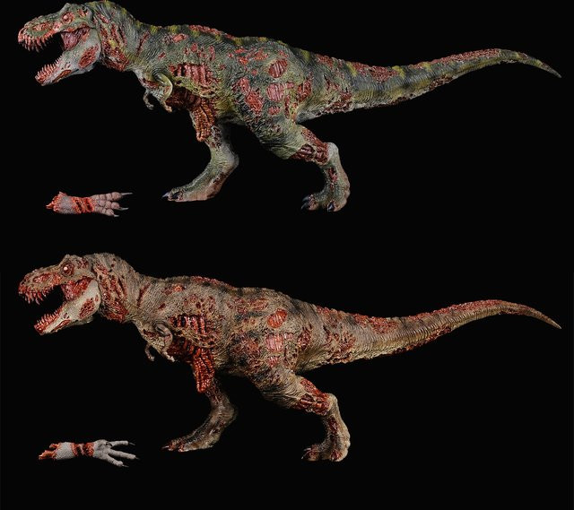 REBOR Zombie T-Rex Cannibal Corpse, Dinosaurierstatue, Maßstab 1:35 - Bild 1
