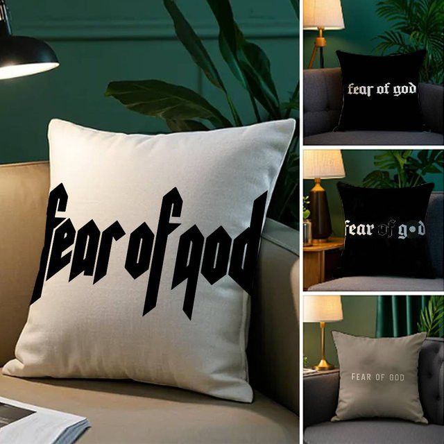 Fear Of God Kissenbezug aus seidigem Kurzplüsch mit Anti-Dustmite-Schutz und unsichtbarem Reißverschluss - Bild 1