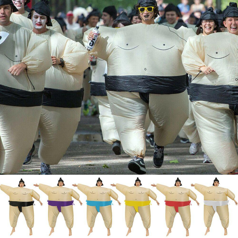 RushSike Sumo-Ringer Aufblasbares Kostüm Yellow - Bild 5