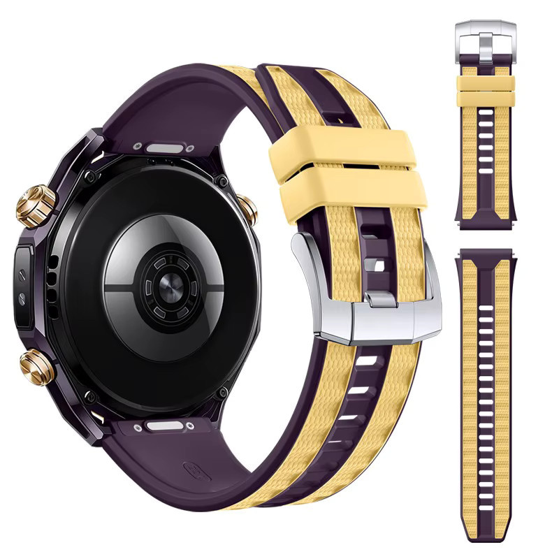 Huawei Uhrenarmband Silikon, Bicolor, Herren, 22 mm - Bild 2