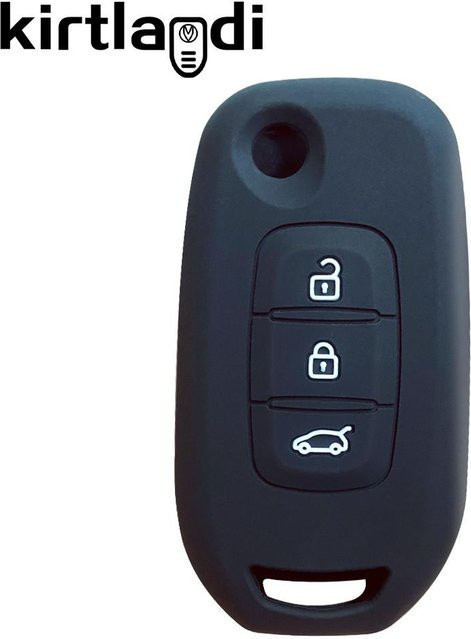 Silikon Schlüsselhülle in Schwarz für Renault Kwid, Trafic, Clio, Kadjar, Clio 5, Captur, Arkana, Sandero Stepway, Logan und Twingo - Bild 1
