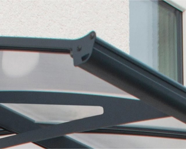 Canopia Türvordach Amsterdam Grau B: 4,5 m, T: 1,4 m - Bild 1