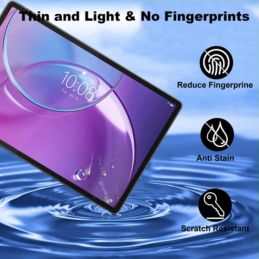 Gehärteter Displayschutz für Lenovo Xiaoxin Pad Pro 13 Zoll (2026 TB376FC), Transparent, HD Klar, Anti-Fingerabdruck und Anti-Kratzer - Bild 2
