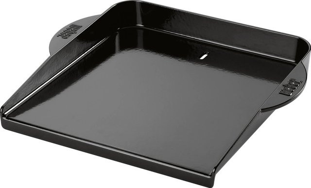 Weber Universelle gusseiserne Grillplatte Plancha in Schwarz - Bild 1