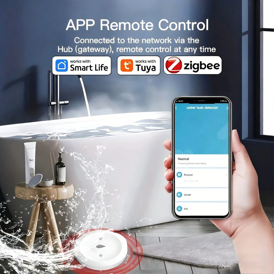 Tuya Smart Flutschutzsensor mit Zigbee 3.0-Verbindung in Weiß (Tuya Gateway erforderlich) - Bild 3